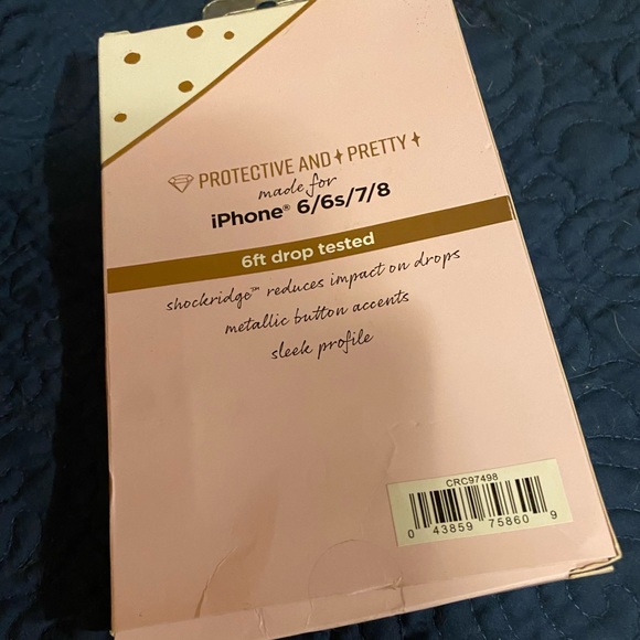 iPhone 6/6s/7/8 shimmery silver phone case - Picture 2 of 4